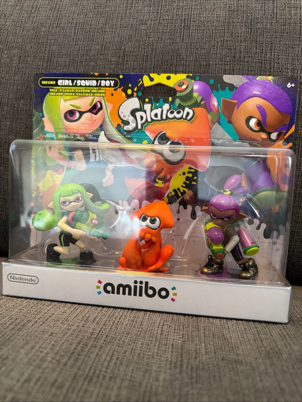 Splatoon Amiibo Alt Colors 3 Pack Inkling Girl Squid Boy (New, Sealed) Wii U/3DS